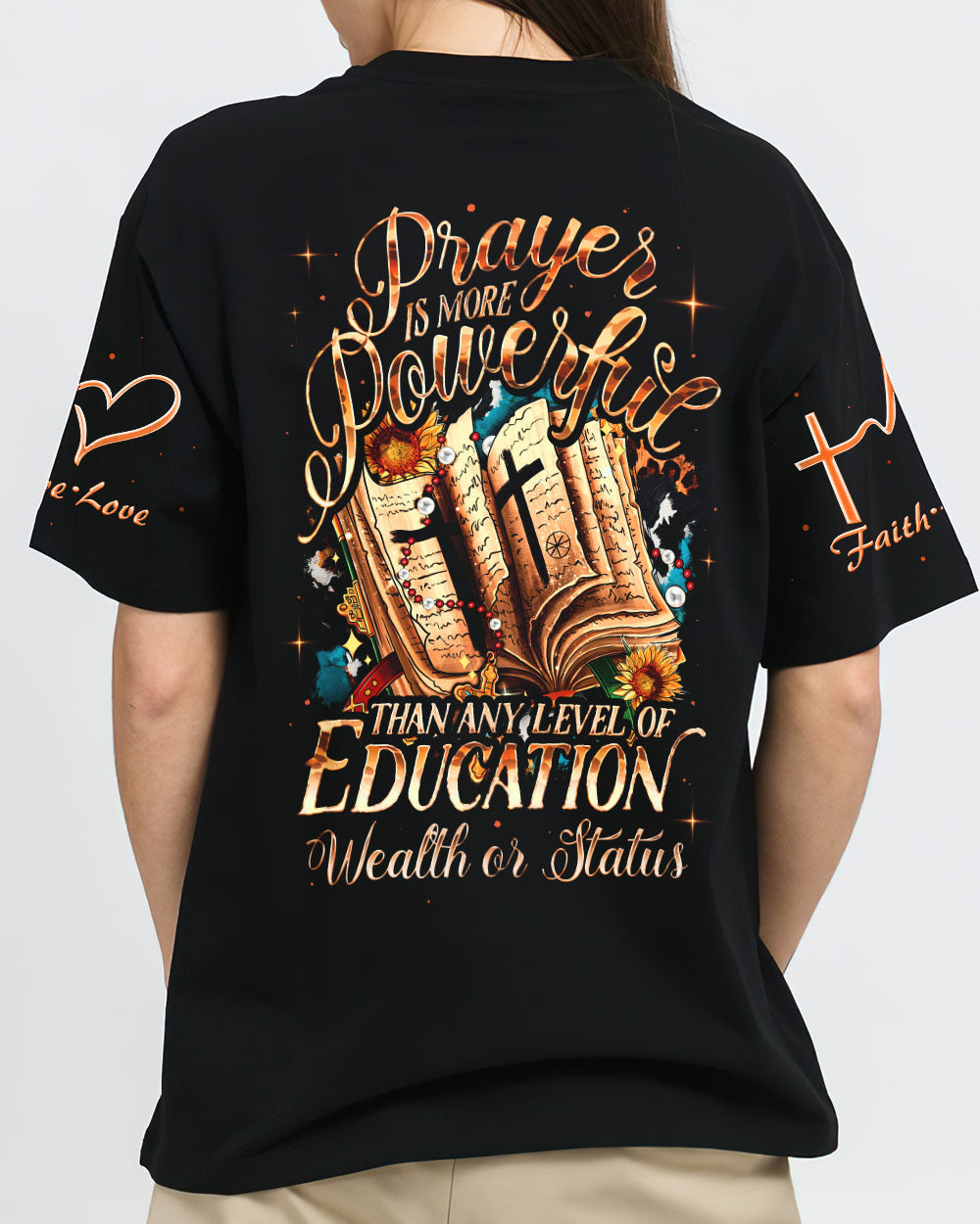 Prayer Is More Powerful Women's All Over Print Shirt - Ty0407232