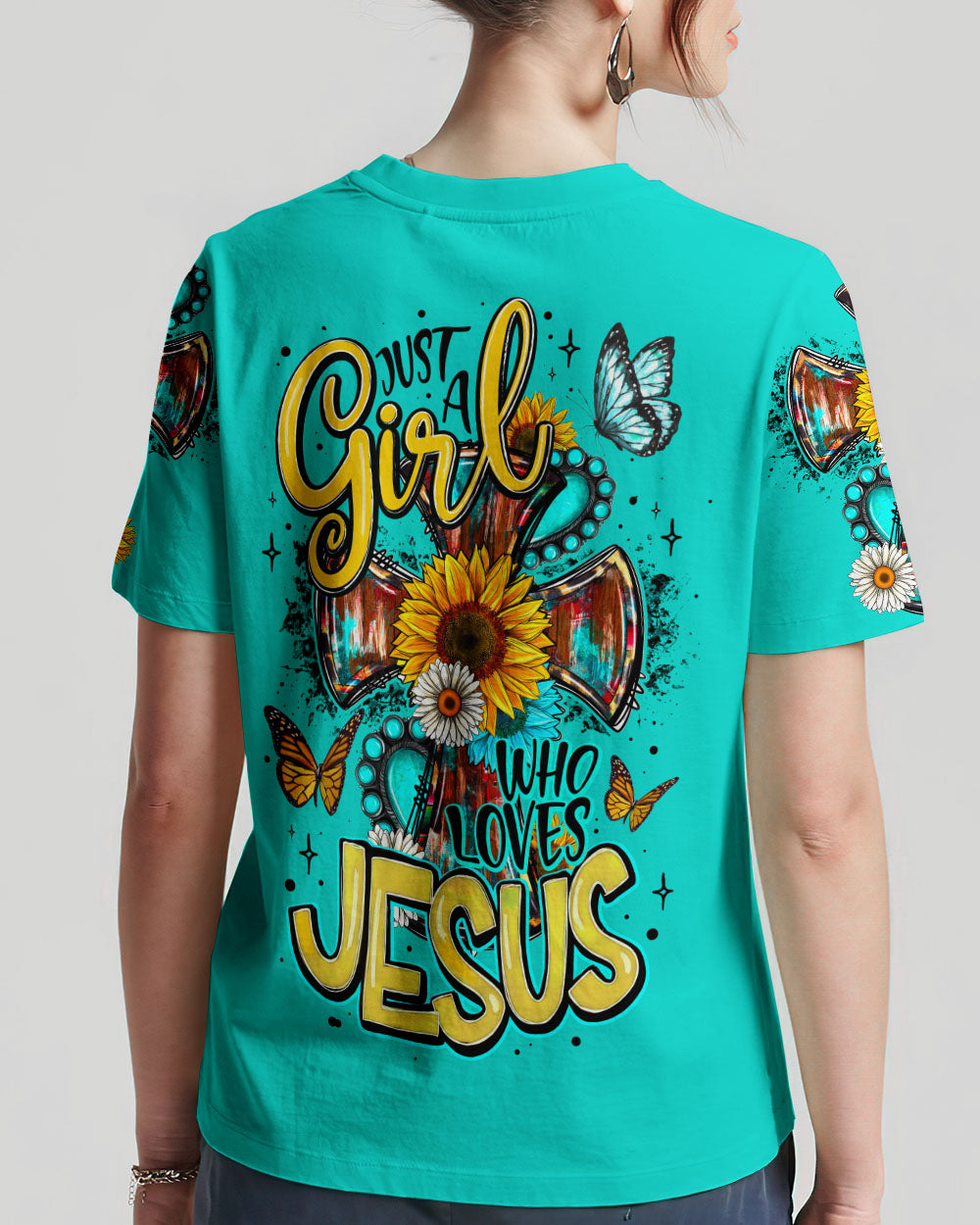 Just A Girl Who Loves Jesus Women's All Over Print Shirt - Ty0707231