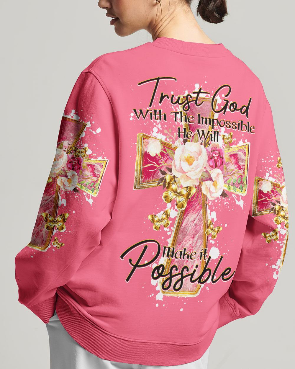 Trust God Women's All Over Print Shirt - Ty1207232