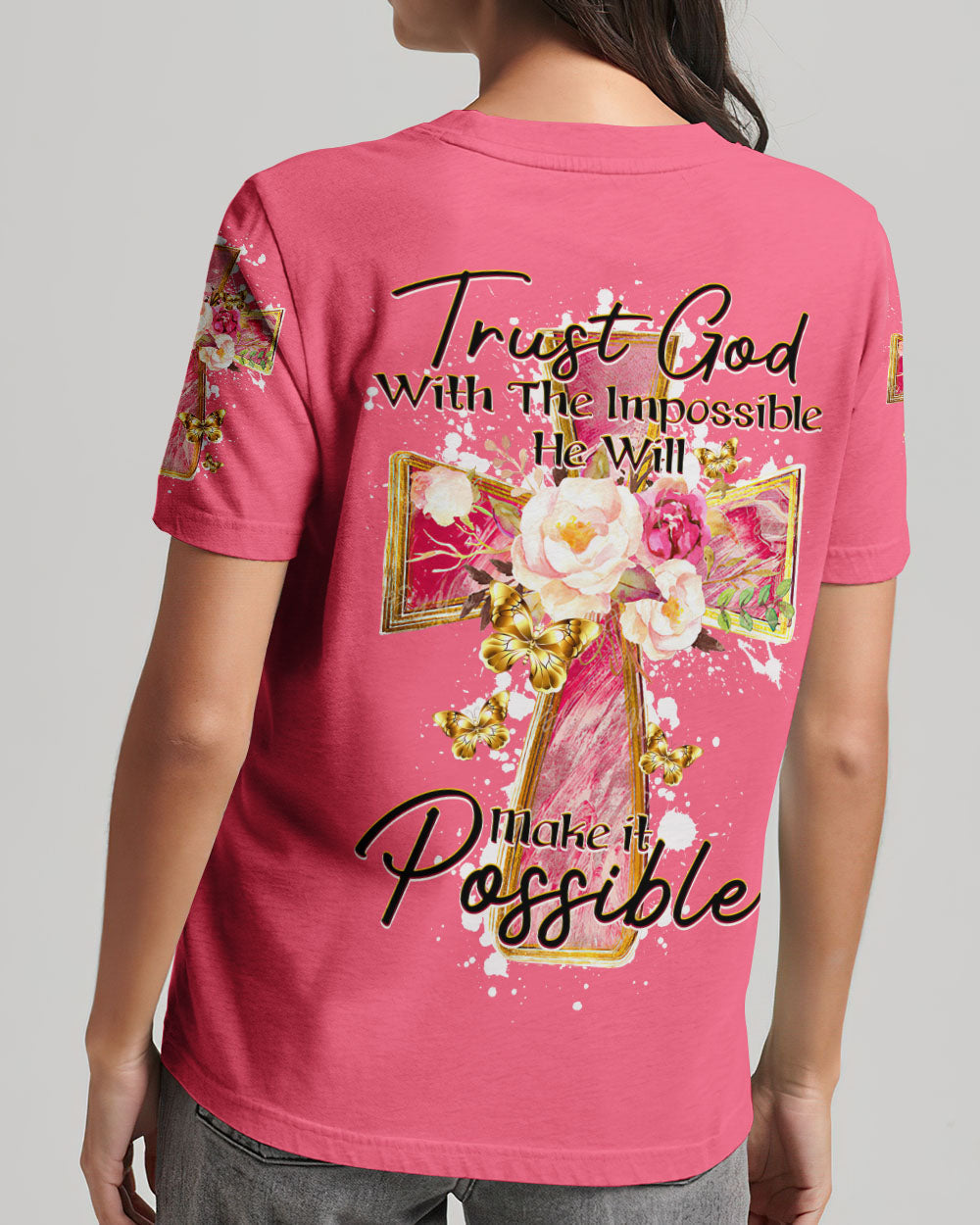 Trust God Women's All Over Print Shirt - Ty1207232