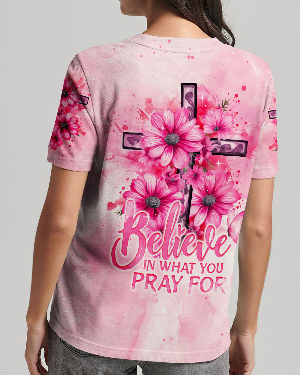 Believe In What You Pray Women's All Over Print Shirt - Ty2407233