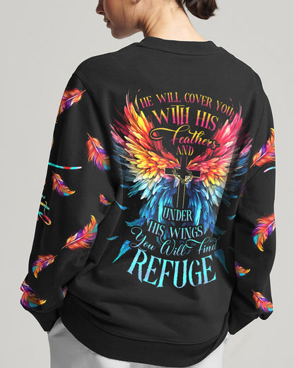 He Will Cover You With His Feathers Women's All Over Print Shirt - Tytd0507232