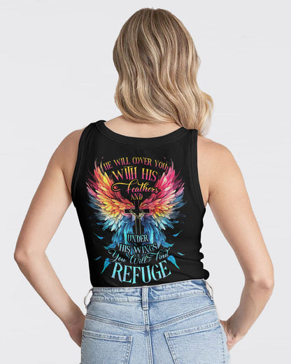 He Will Cover You With His Feathers Women's All Over Print Shirt - Tytd0507232