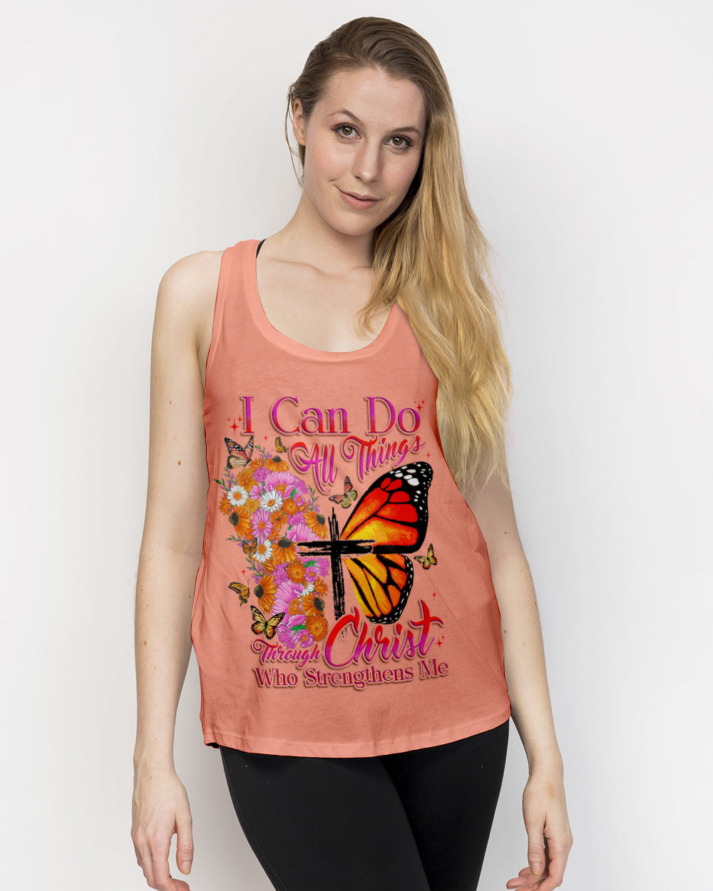 I Can Do All Things Butterfly Women's All Over Print Shirt - Tytd0607232