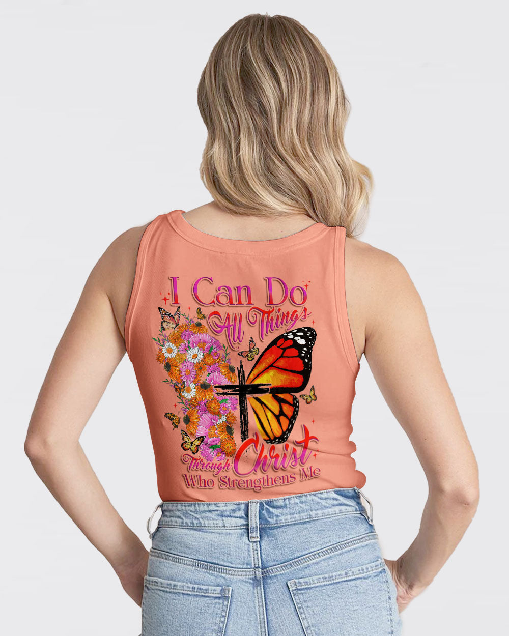 I Can Do All Things Butterfly Women's All Over Print Shirt - Tytd0607232