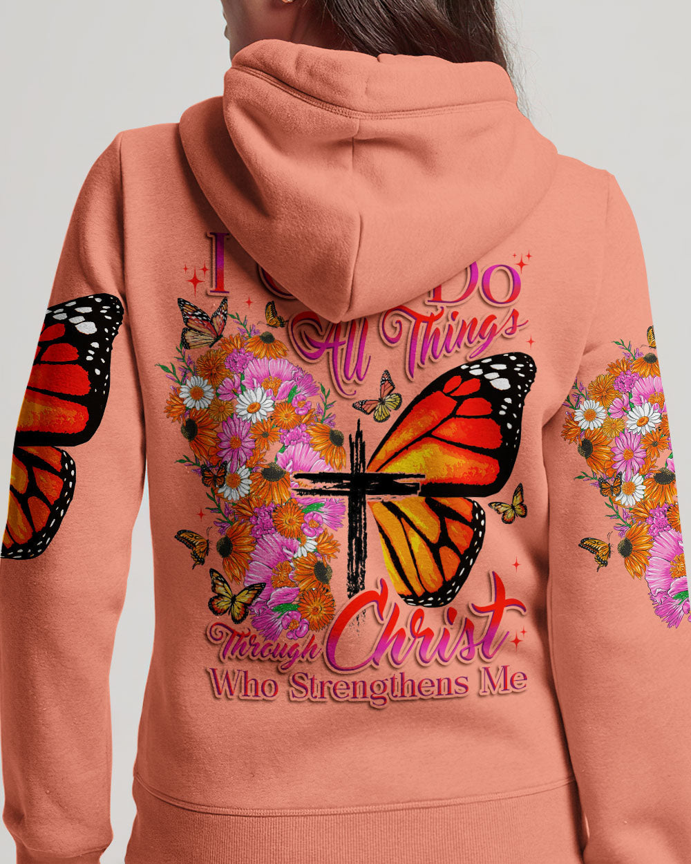 I Can Do All Things Butterfly Women's All Over Print Shirt - Tytd0607232