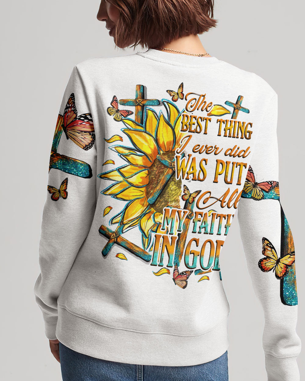 All My Faith in God Women's All Over Print Shirt - Tytd0707233