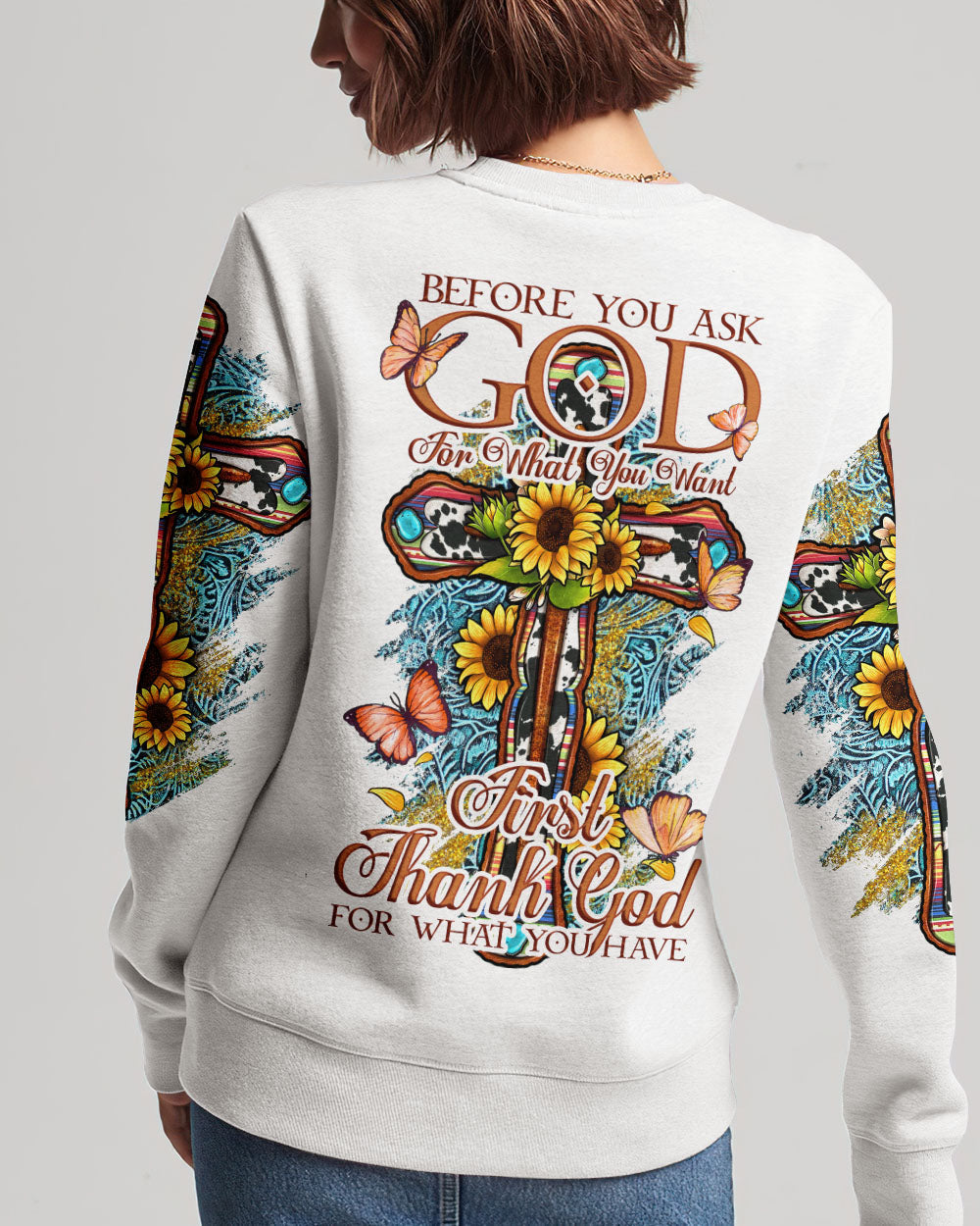 Thank God For What You Have Women's All Over Print Shirt - Tytd0807231