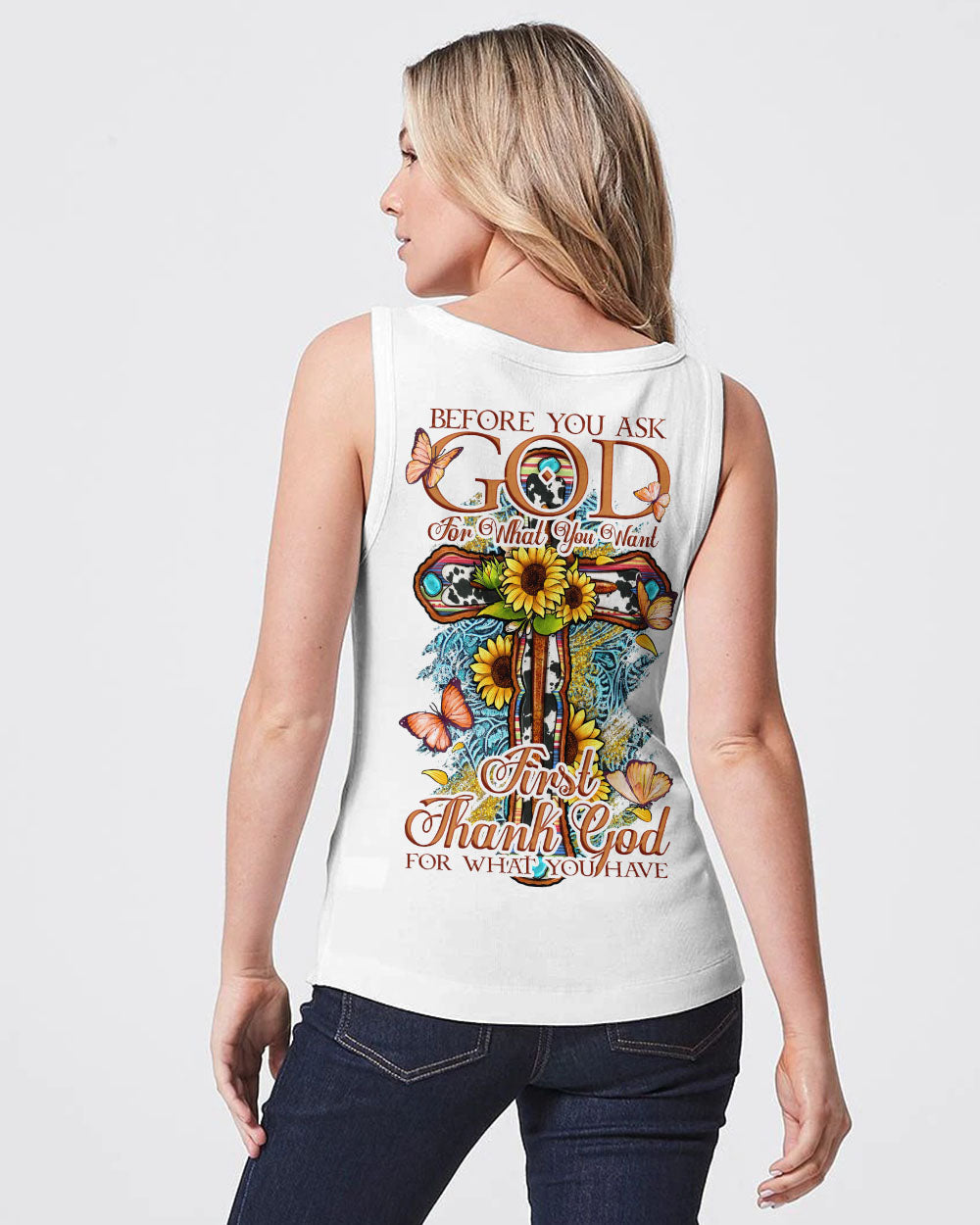 Thank God For What You Have Women's All Over Print Shirt - Tytd0807231