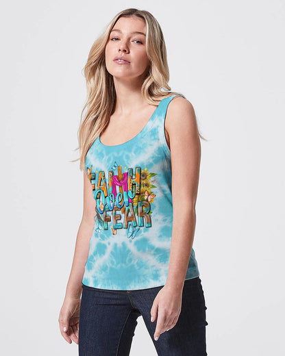 Faith Over Fear Tie Dye Women's All Over Print Shirt - Tytd0807233