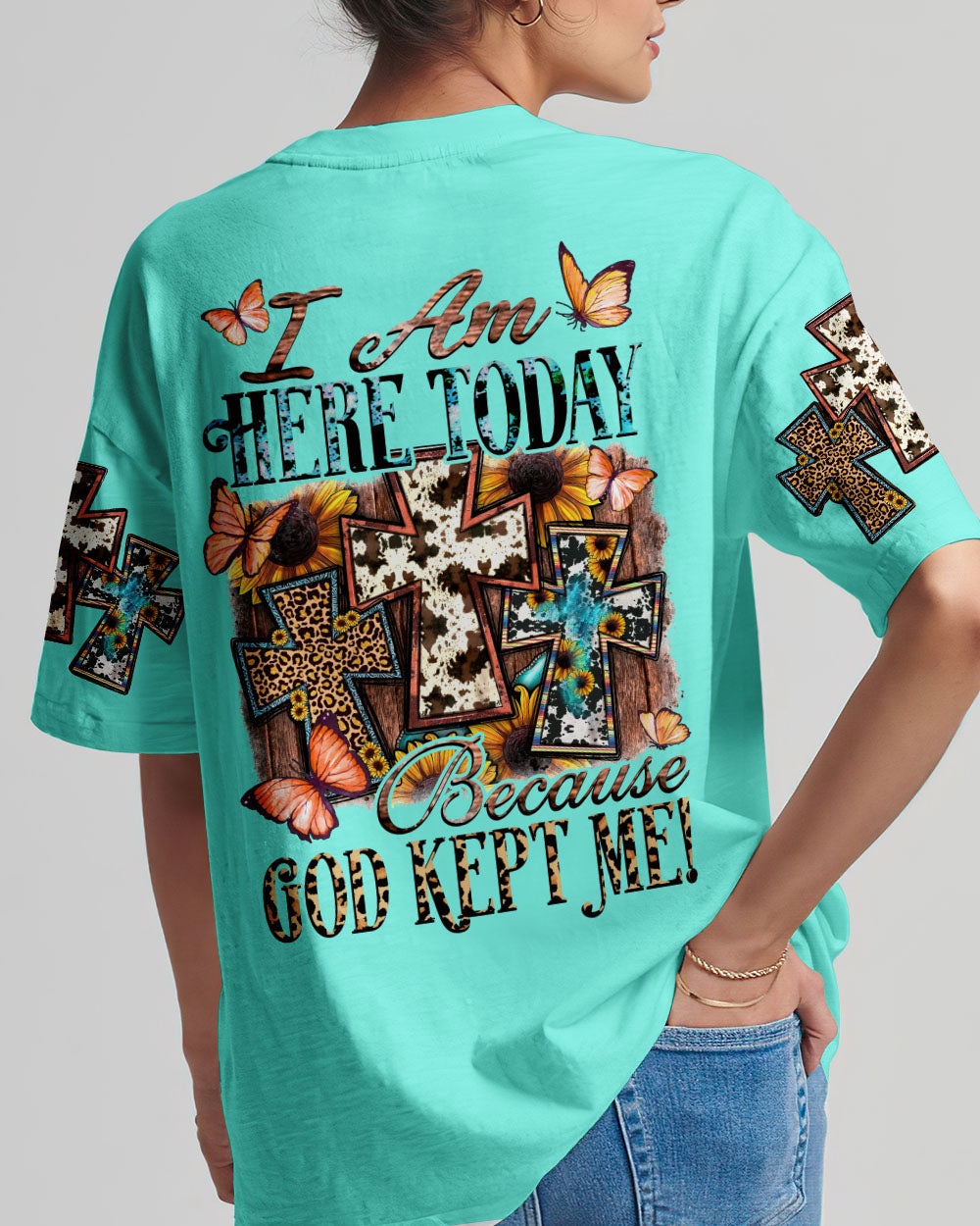 God Kept Me Women's All Over Print Shirt - Tytd1007231