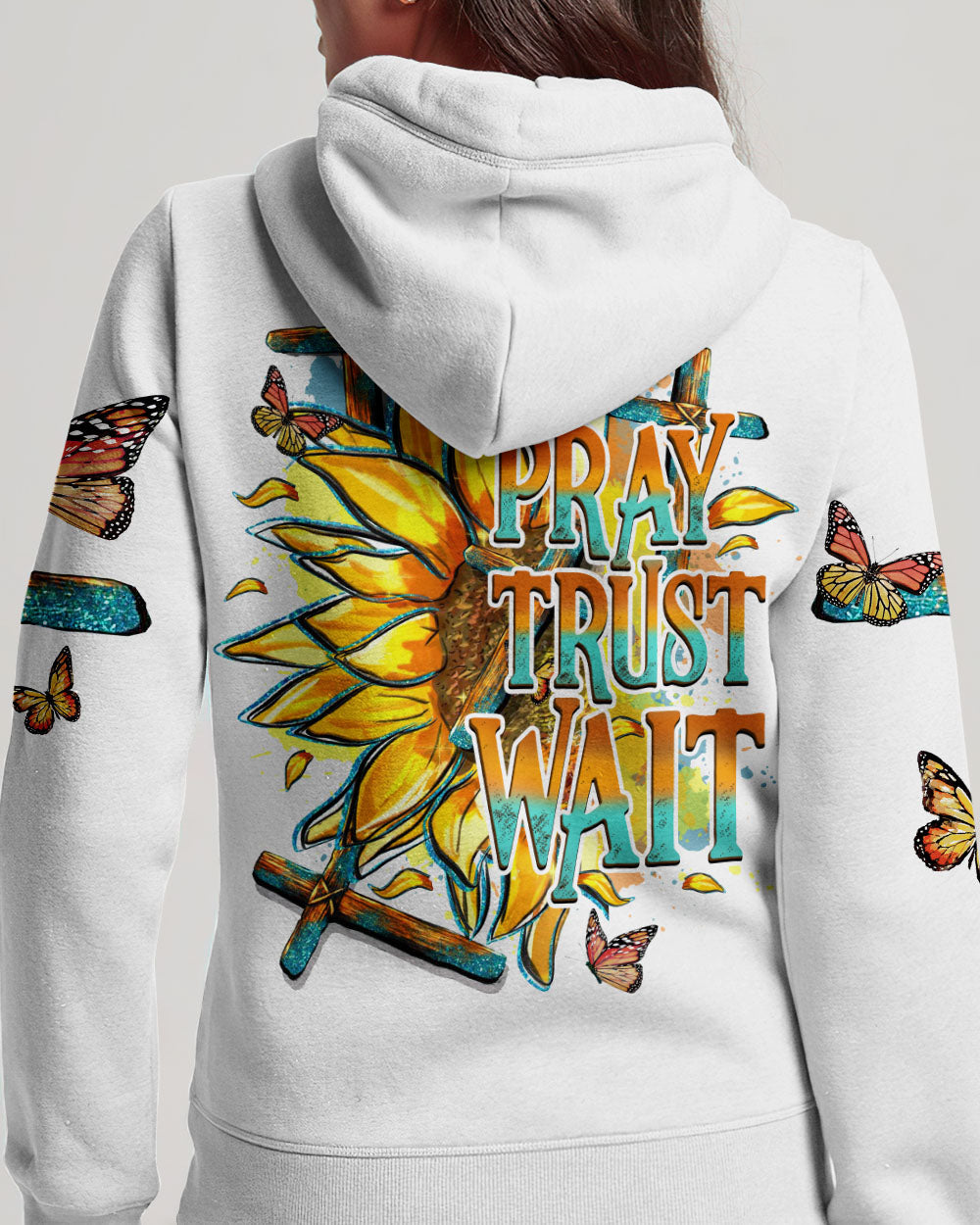 Pray Trust Wait Women's All Over Print Shirt - Tytd1007233