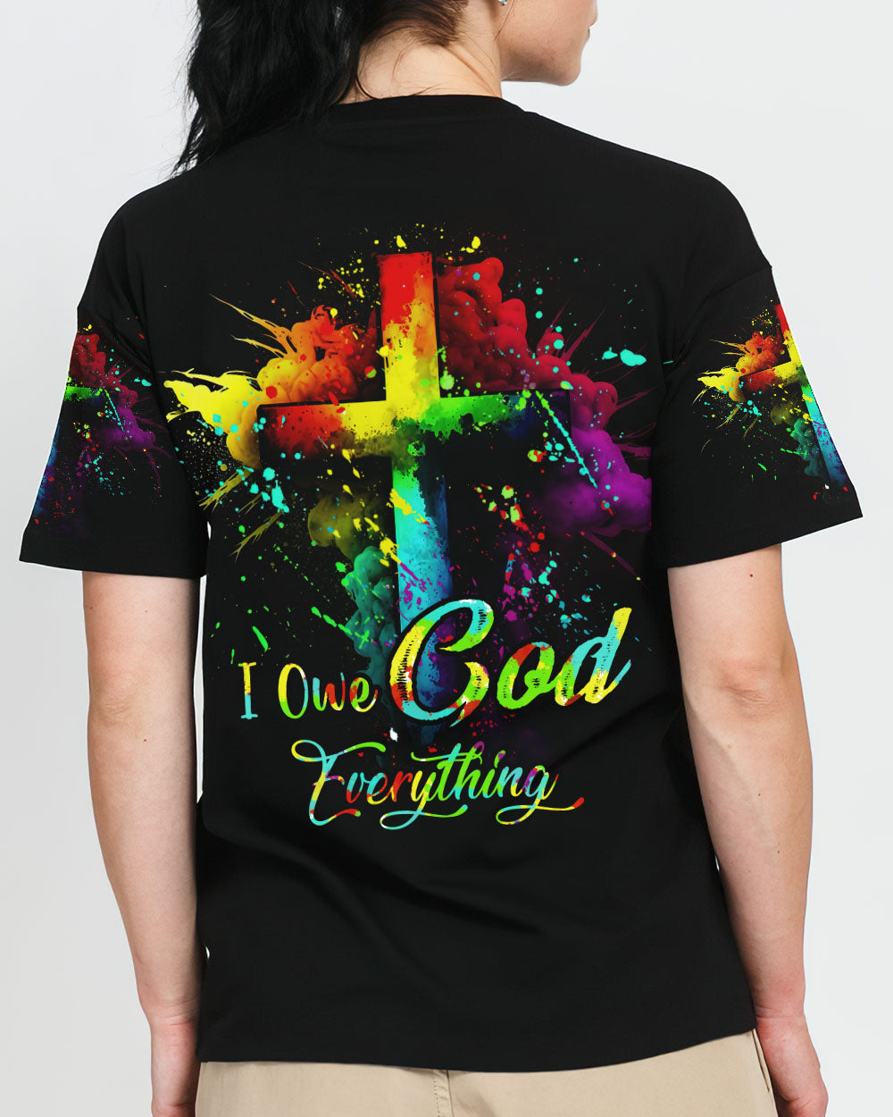 I Owe God Everything Women's All Over Print Shirt - Tytd1207232