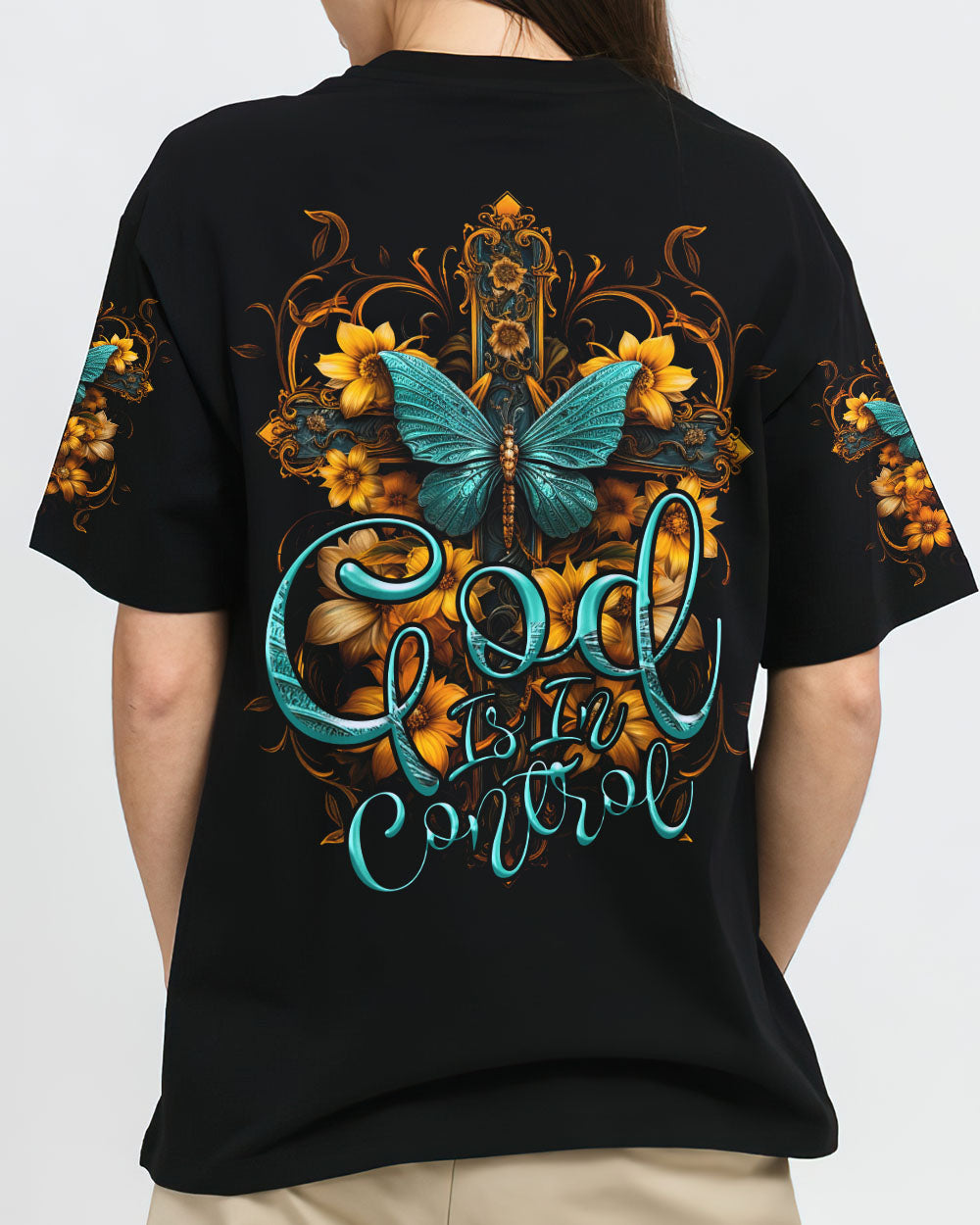 God Is In Control Women's All Over Print Shirt - Tytd2007234