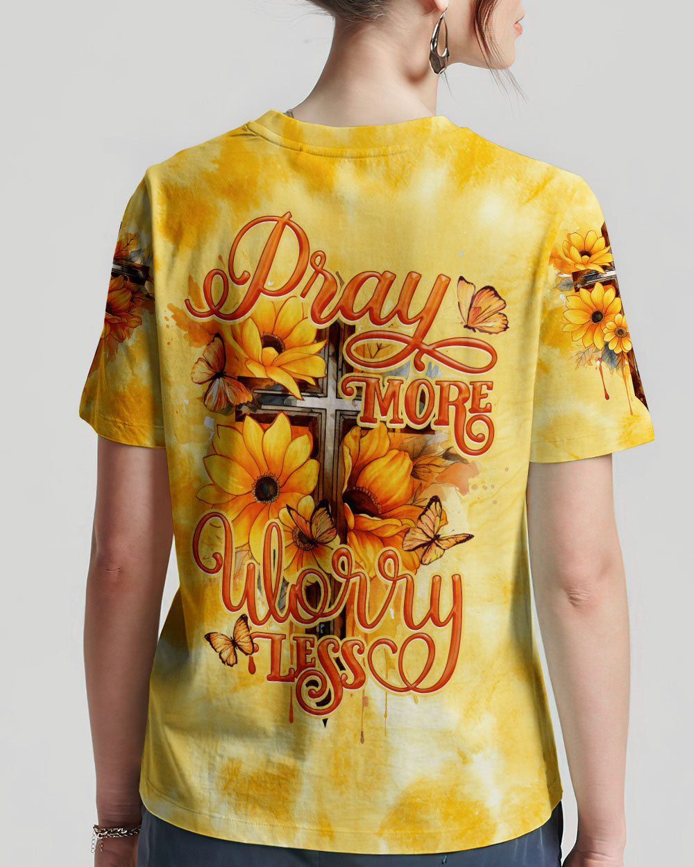 Pray More Worry Less Women's All Over Print Shirt - Tytd2207232