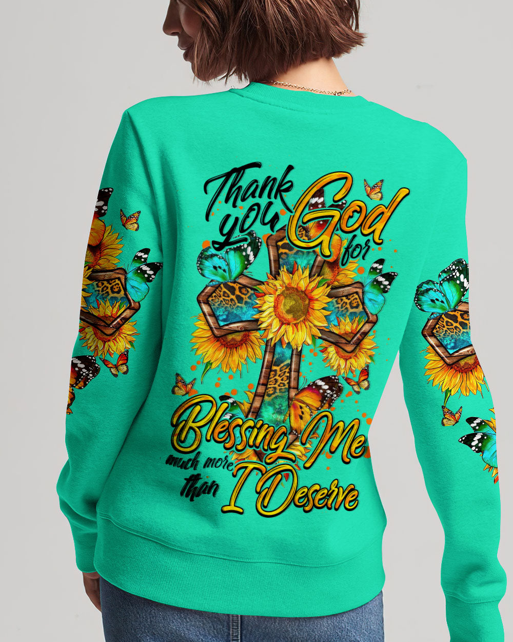 Thank You God For Blessing Me Women's All Over Print Shirt - Tytm0407232