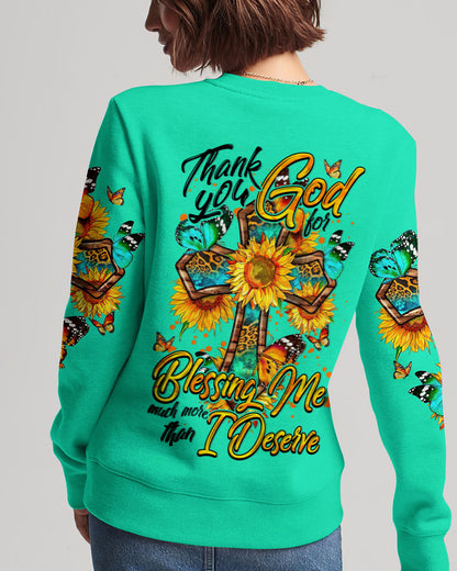 Thank You God For Blessing Me Women's All Over Print Shirt - Tytm0407232