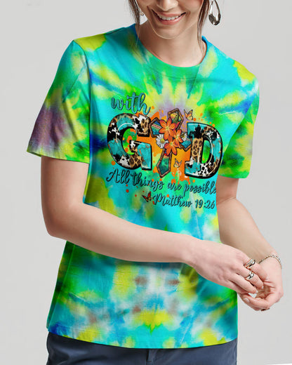 With God All Things Are Possible Women's All Over Print Shirt - Tytm0507231