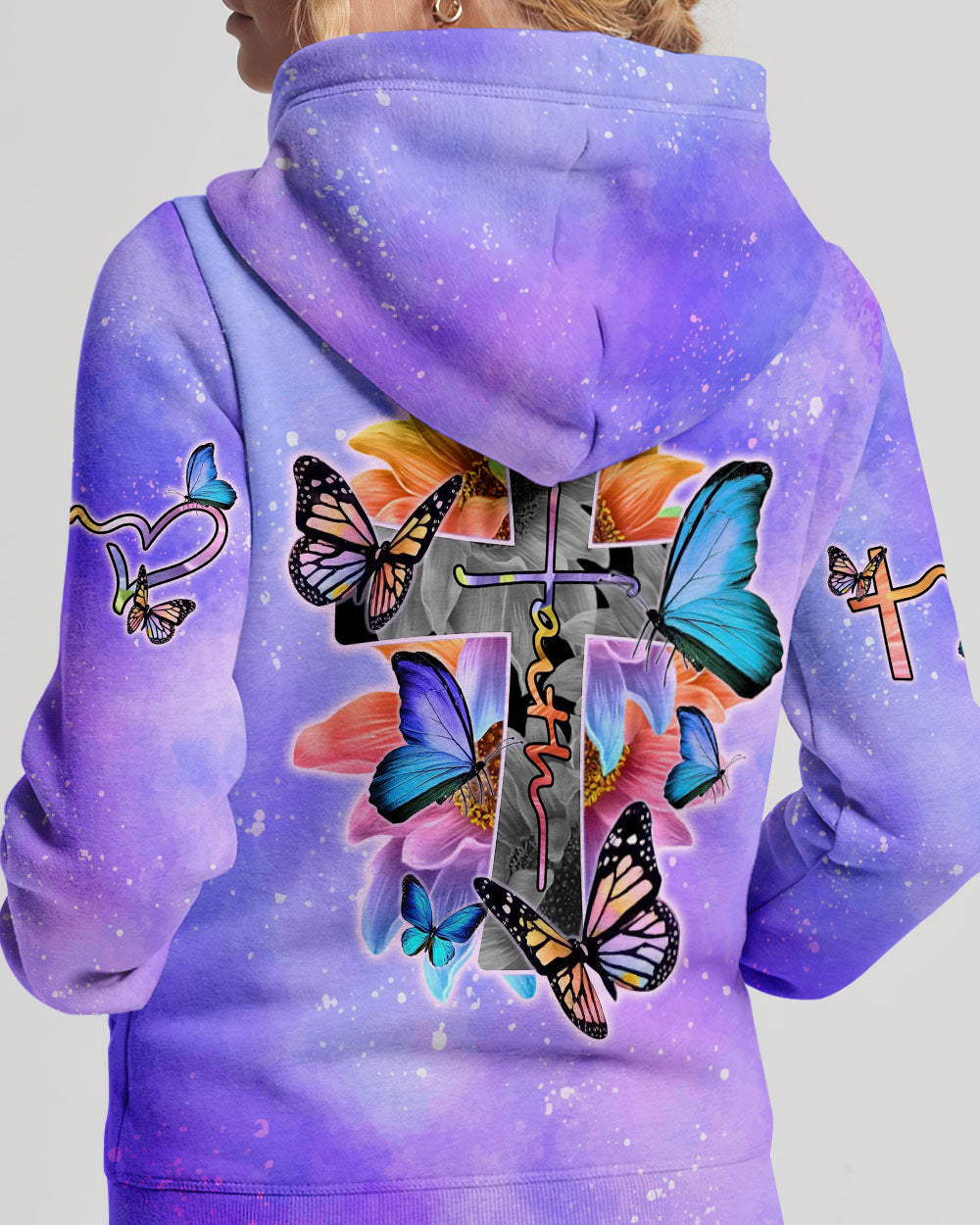 Cross Faith Butterflies Women's All Over Print Shirt - Tytm0507232