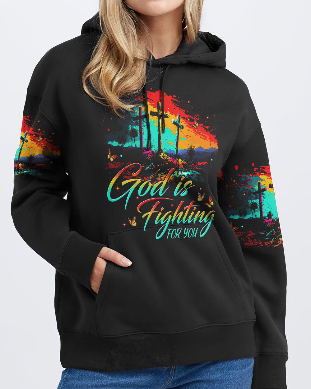 God Is Fighting For You Women's All Over Print Shirt - Tytm0707231