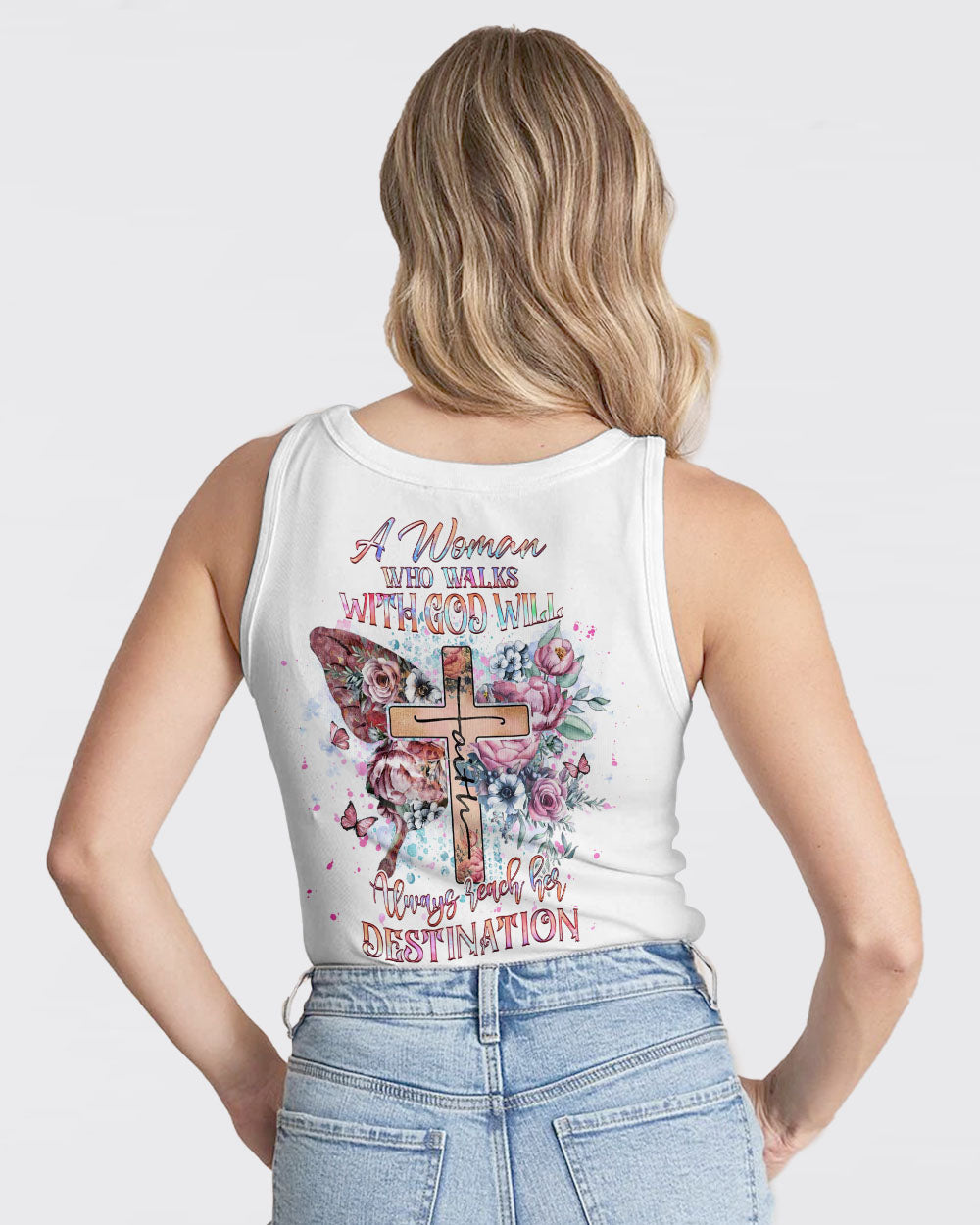 A Woman Who Walks With God Women's All Over Print Shirt - Yhhg0507233