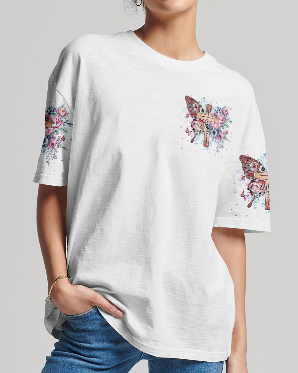 A Woman Who Walks With God Women's All Over Print Shirt - Yhhg0507233