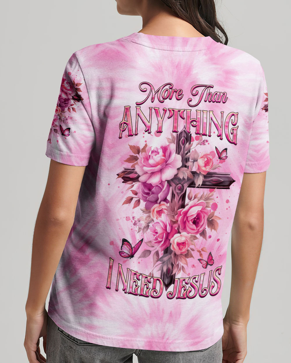 More Than Anything I Need Jesus Women's All Over Print Shirt - Yhhg1007235