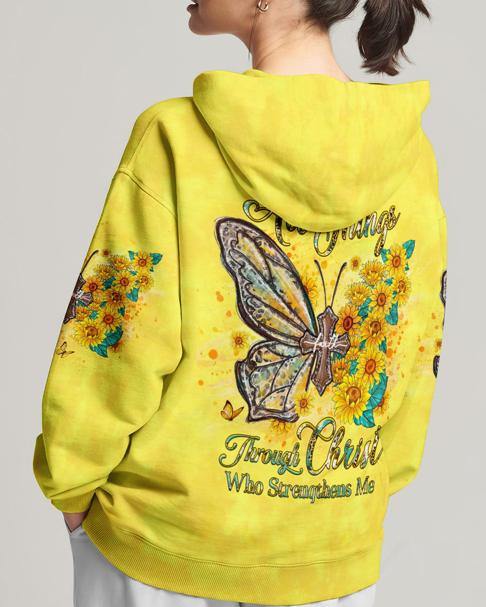 I Can Do All Things Butterfly Women's All Over Print Shirt - Yhhg1107233