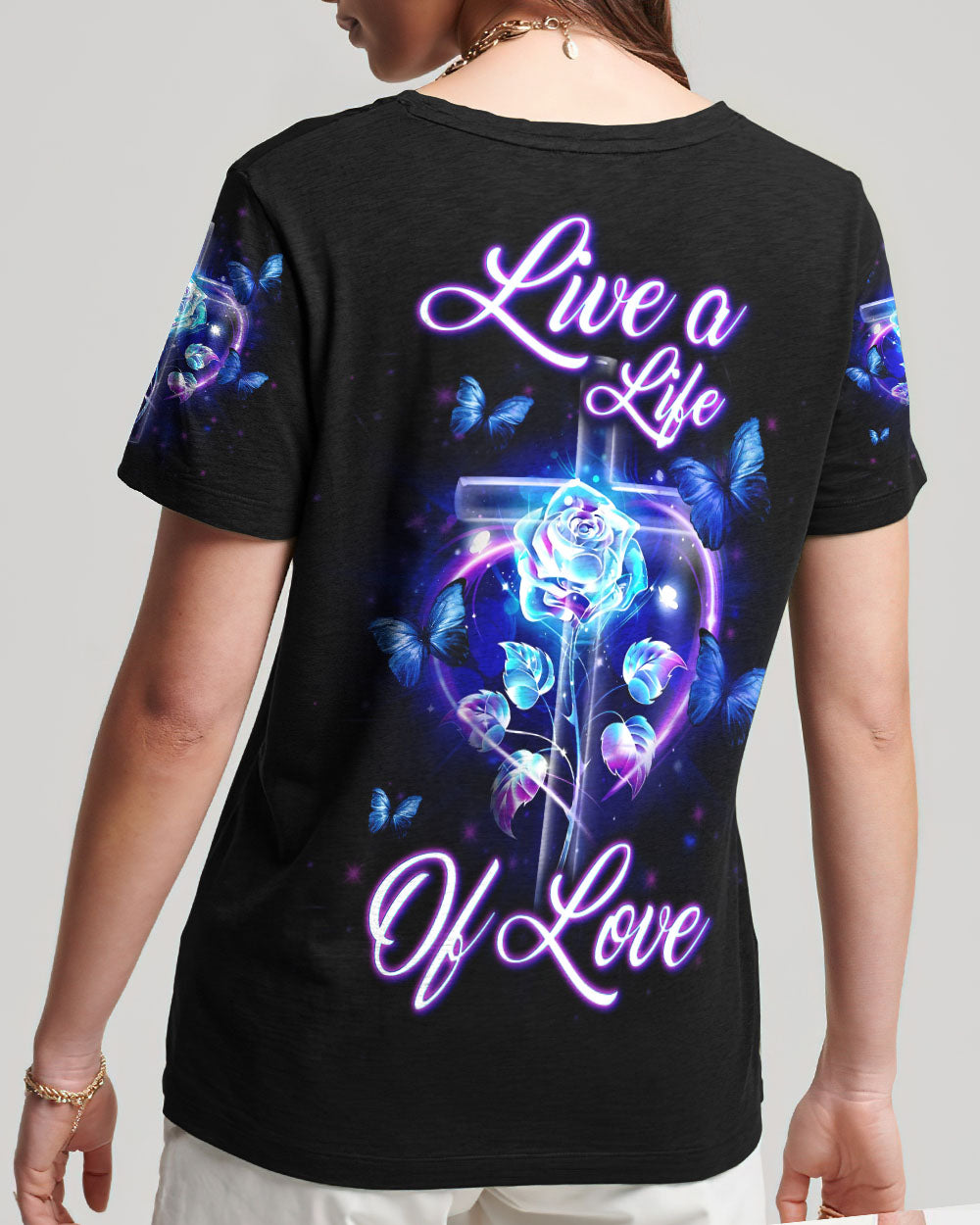 Live A Life Of Love Women's All Over Print Shirt - Yhln0307233