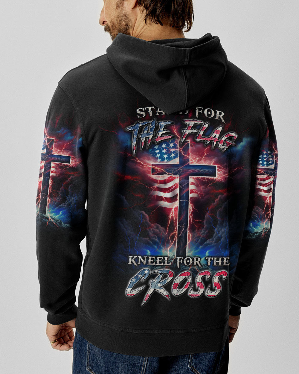 Stand For The Flag Kneel For The Cross Men's All Over Print Shirt - Yhln2807233