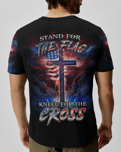 Stand For The Flag Kneel For The Cross Men's All Over Print Shirt - Yhln2807233