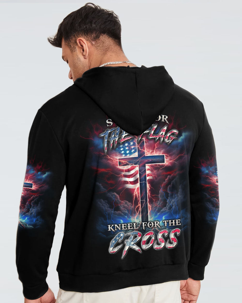 Stand For The Flag Kneel For The Cross Men's All Over Print Shirt - Yhln2807233