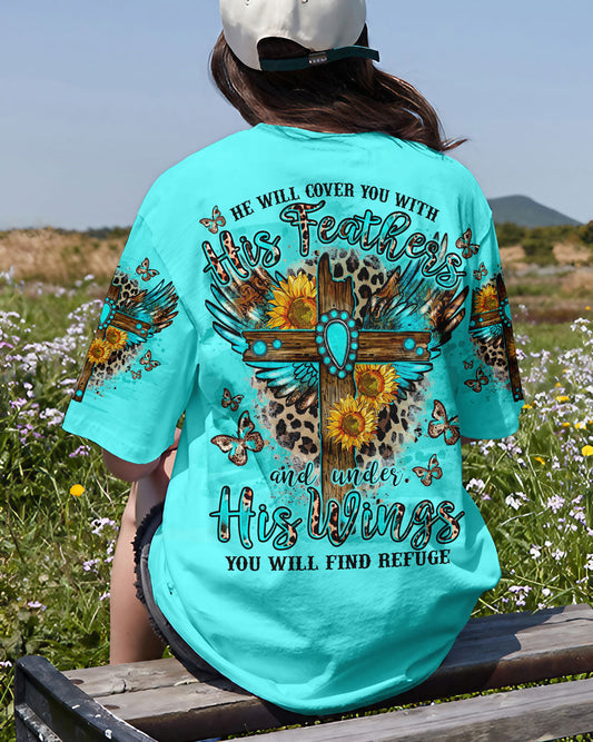 He Will Cover You Women's All Over Print Shirt - Tlno2109232