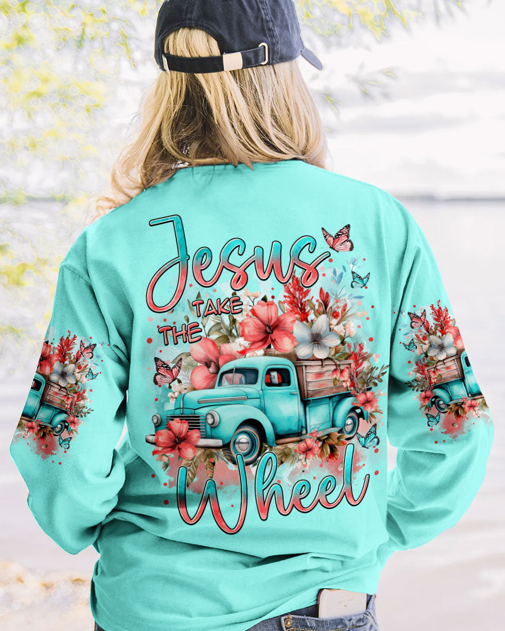 Jesus Take The Wheel Women's All Over Print Shirt - Tytm1711234