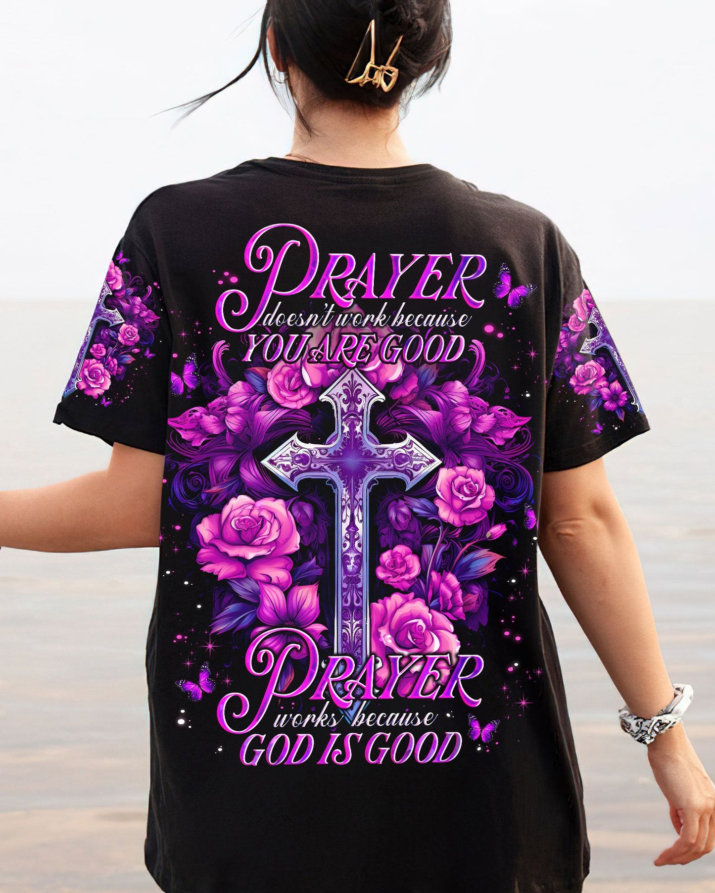 God Is Good Women's All Over Print Shirt - Tlno0408231