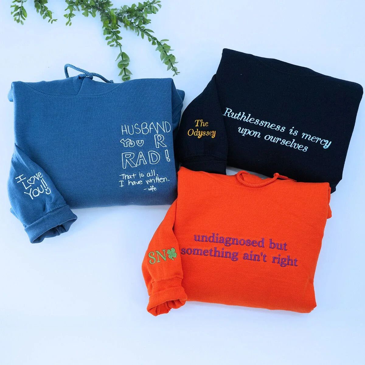 Custom Embroidered Any Text Here Hoodie