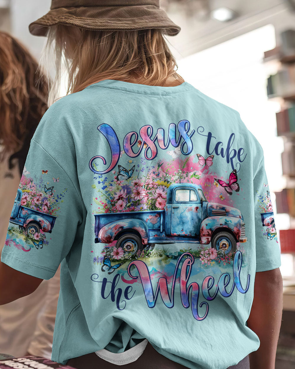 Jesus Take The Wheel Women's All Over Print Shirt - Tytm1702242