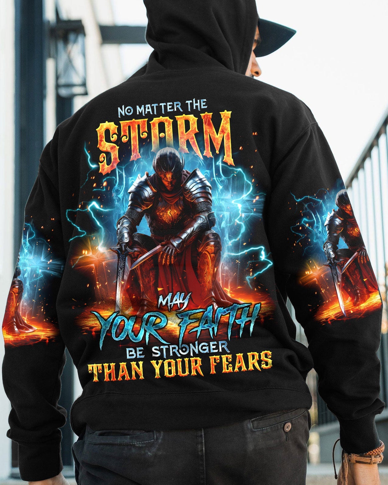 No Matter The Storm Warrior Men's All Over Print Shirt - Tlno2010234