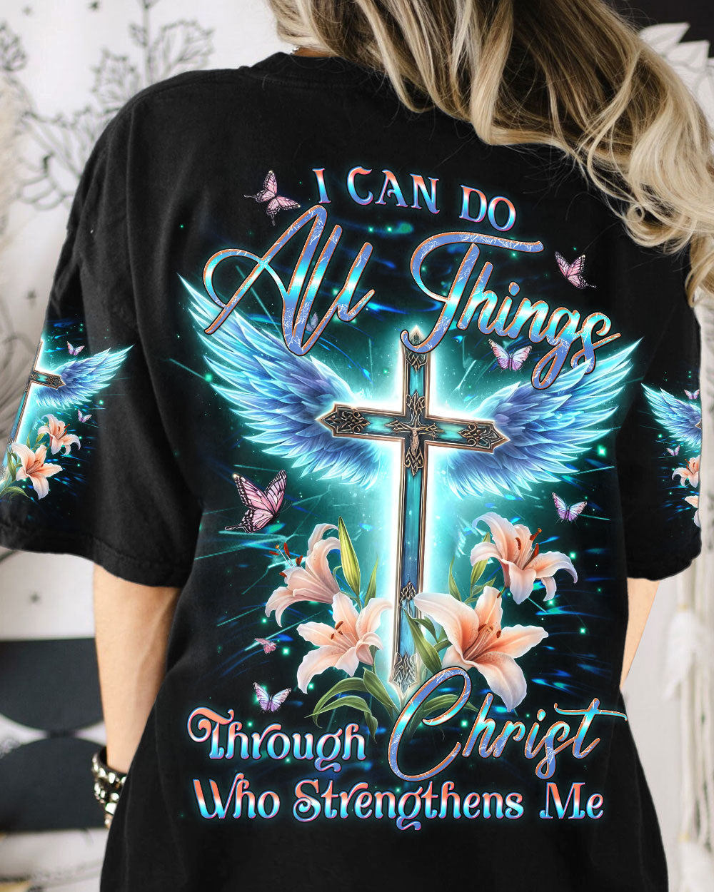 I Can Do All Things Wings Women's All Over Print Shirt - Yhdu0412233