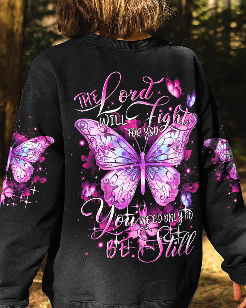 The Lord Will Fight For You Butterfly Women's All Over Print Shirt - Tytm2909233