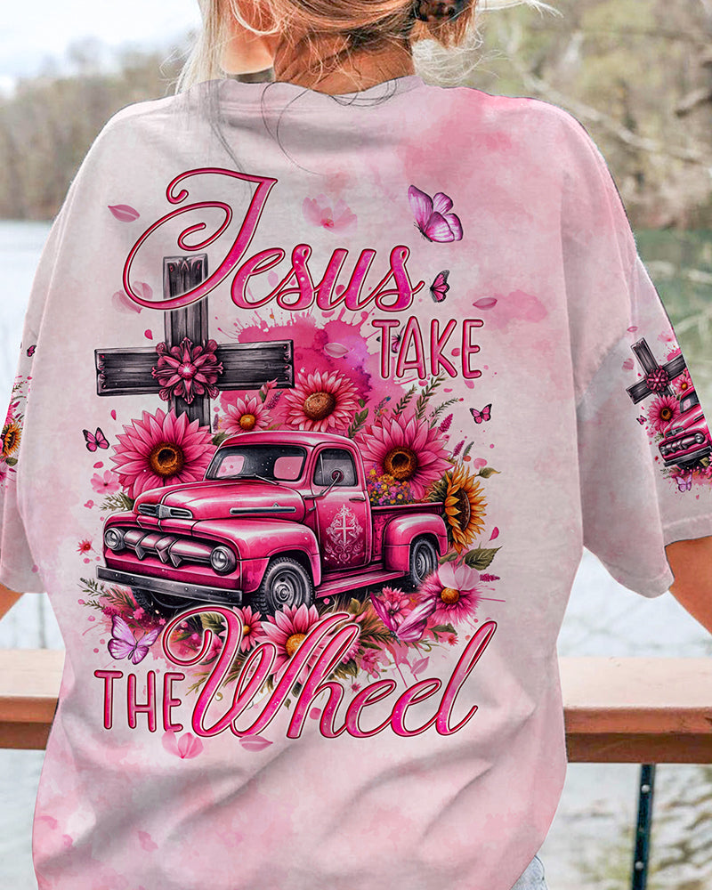 Jesus Take The Wheel Women's All Over Print Shirt - Tyqy2411231