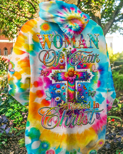 Woman Of Faith Rooted In Christ Tie Dye Women's All Over Print Shirt - Tyqy2001242