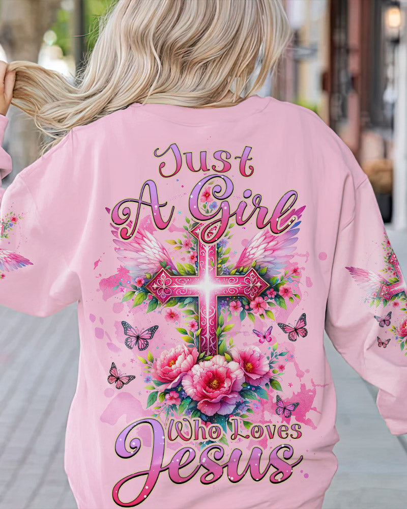 Just A Girl Who Loves Jesus Women's All Over Print Shirt - Tlnz0211234