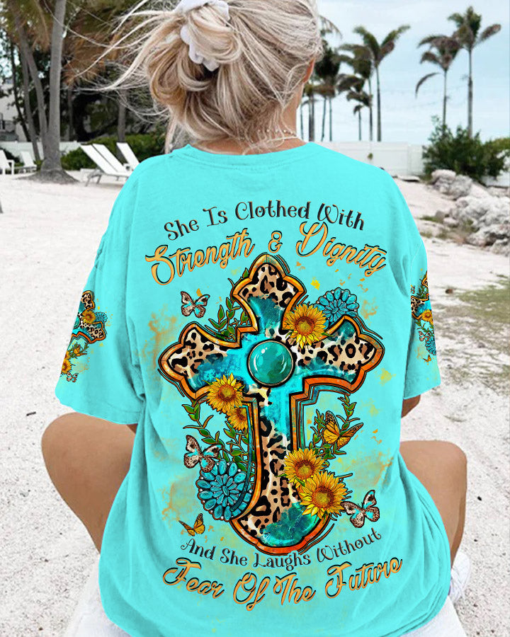 She Is Clothed With Strength Women's All Over Print Shirt - Tlnz2209231