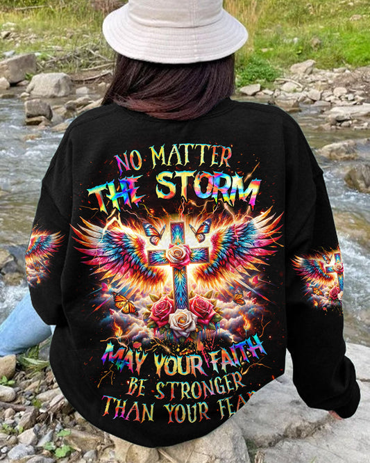 No Matter The Storm Women's All Over Print Shirt - Tlnz2010233