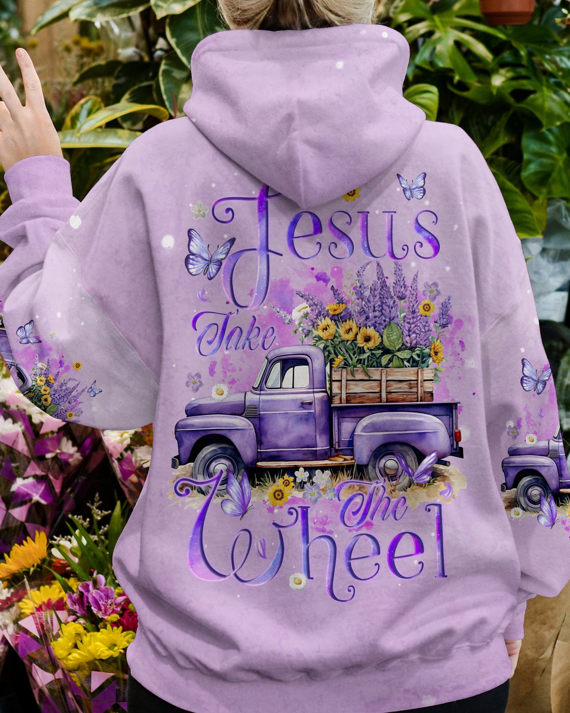 Jesus Take The Wheel Women's All Over Print Shirt - Tyqy1511232