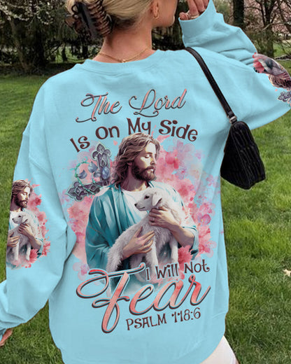 The Lord Is On My Side Lamb Women's All Over Print Shirt - Tlnz1909233