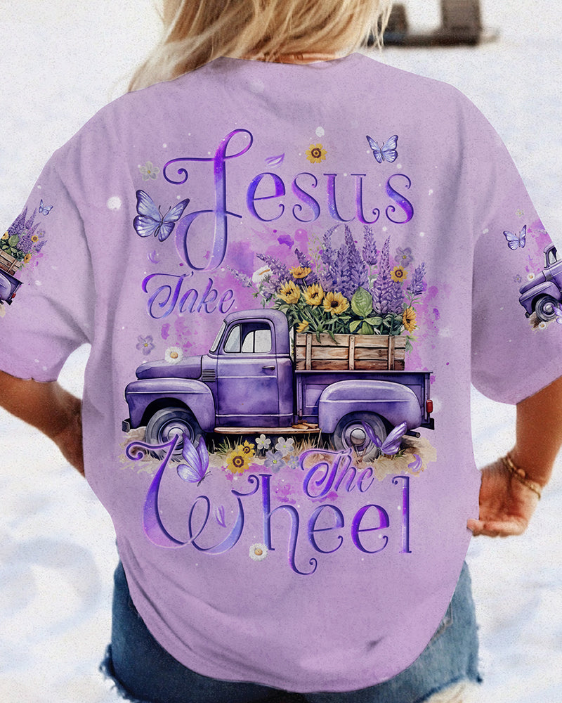 Jesus Take The Wheel Women's All Over Print Shirt - Tyqy1511232