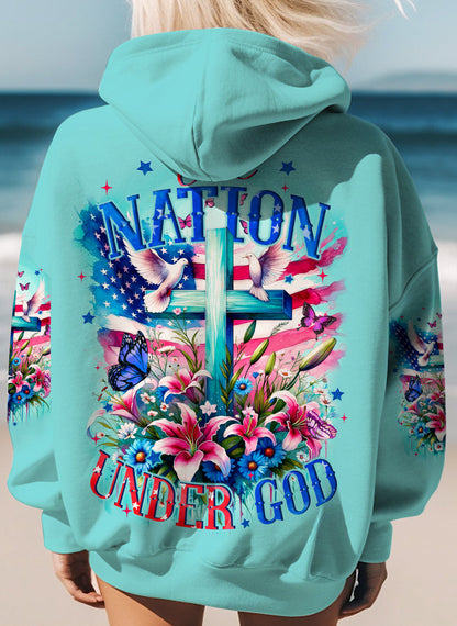 One Nation Under God Women's All Over Print Shirt - Tyqy3110231