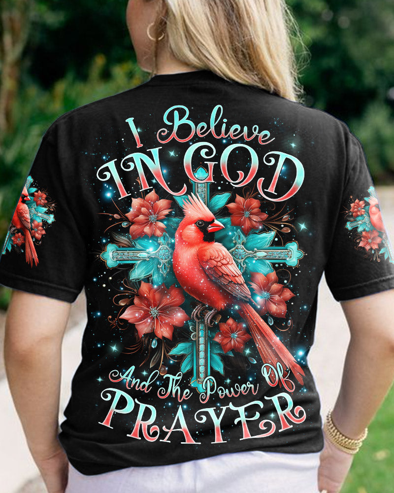 I Believe In God Cardinal Women's All Over Print Shirt - Tlnz0201243